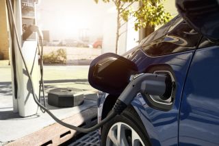 Electric car recharging in charging station