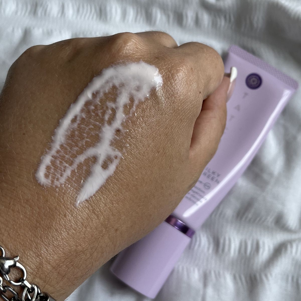 Tatcha, The Milky Sunscreen Spf 50+ swatch