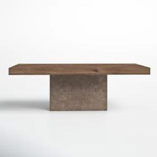 wood and concrete coffee table from wayfair