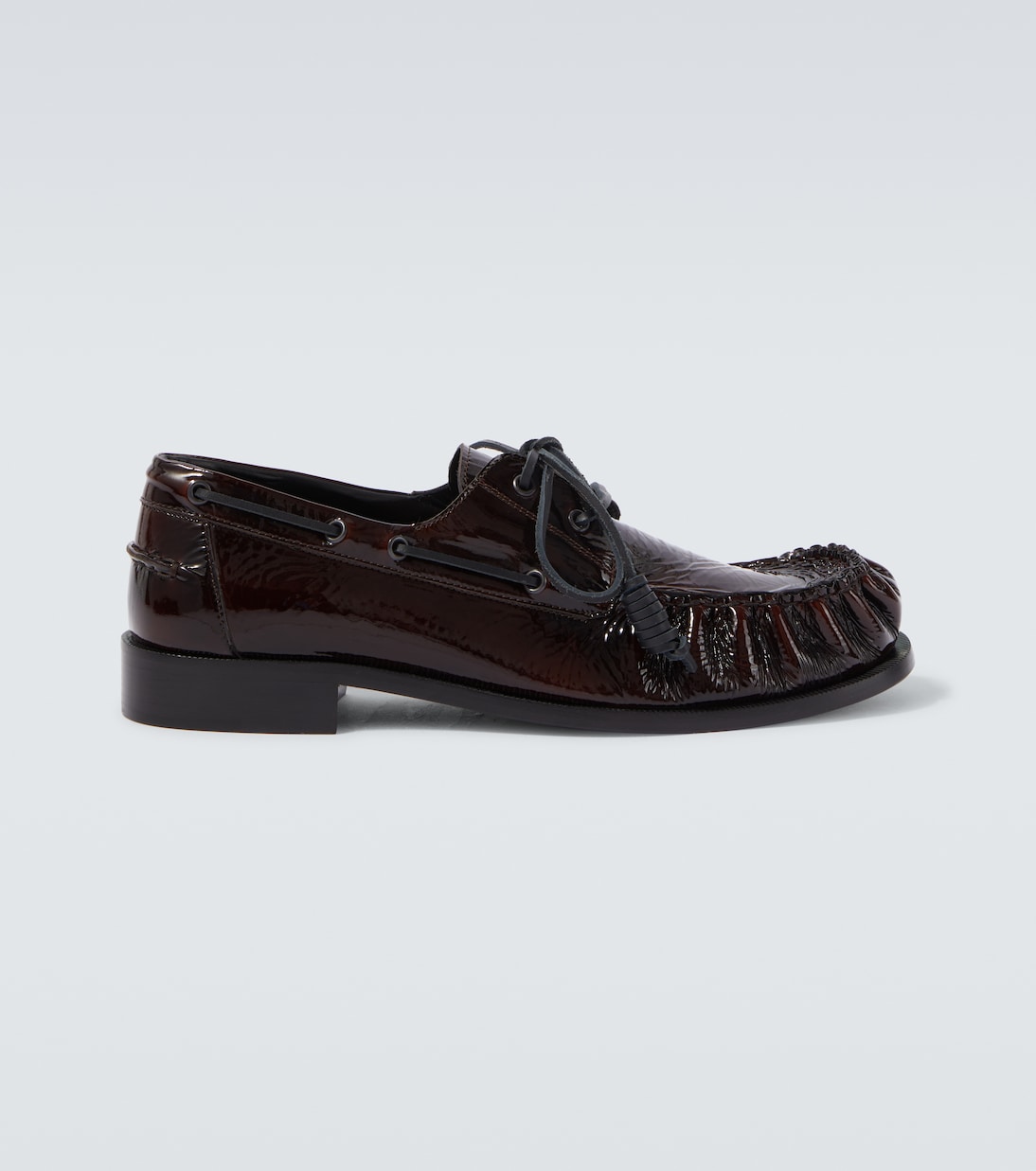 Patent Leather Boat Shoes