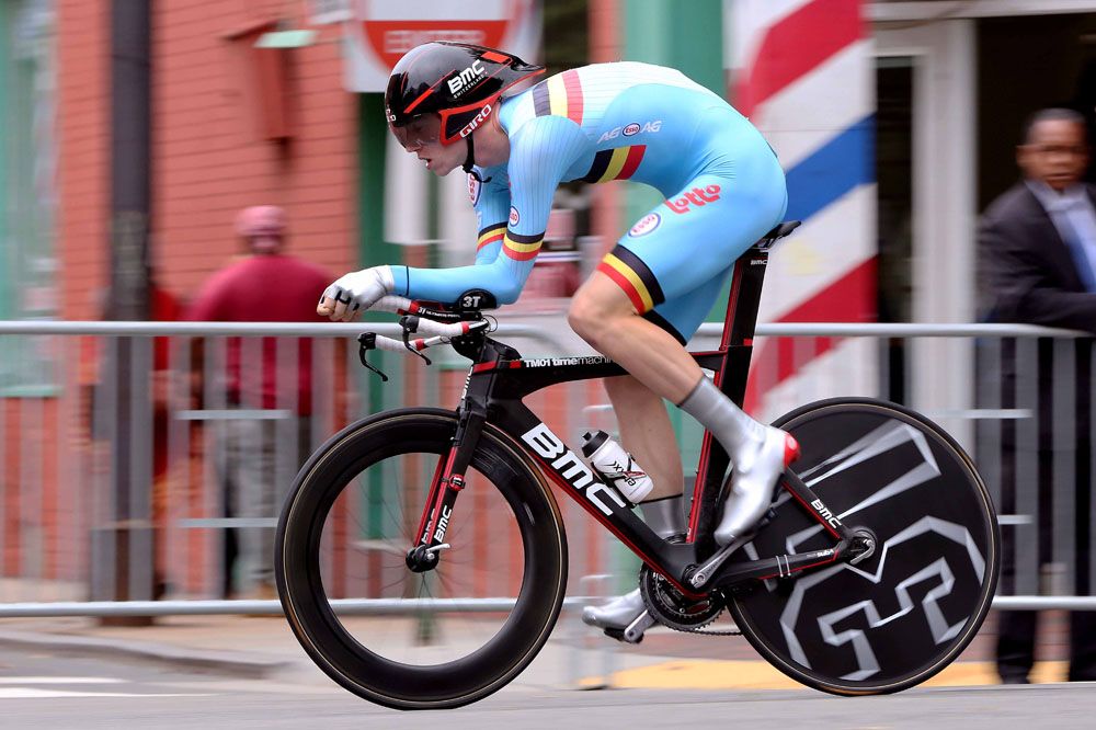 Nathan Van Hooydonck (Belgium) on course