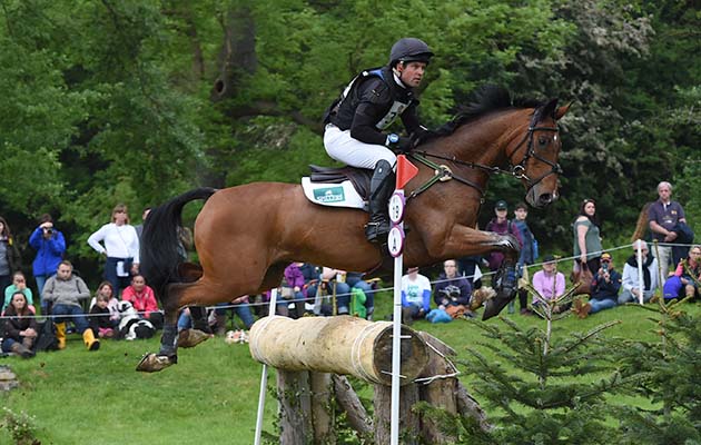 Jamie Atkinson riding CELTIC FORTUNE in the CIC *** ERM during the Equi-Trek Bramham International Horse Trials held in Bramham Park near Wetherby in West Yorkshire in UK on 11th June 2016