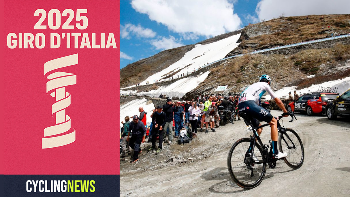 Chris Froome climbs the Colle delle Finestre in the 2018 Giro d'Italia