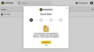 Keeper password manager set up