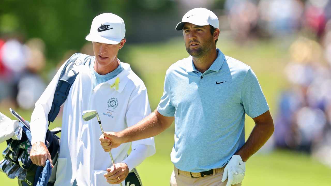 Ted Scott and Scottie Scheffler at the Memorial Tournament