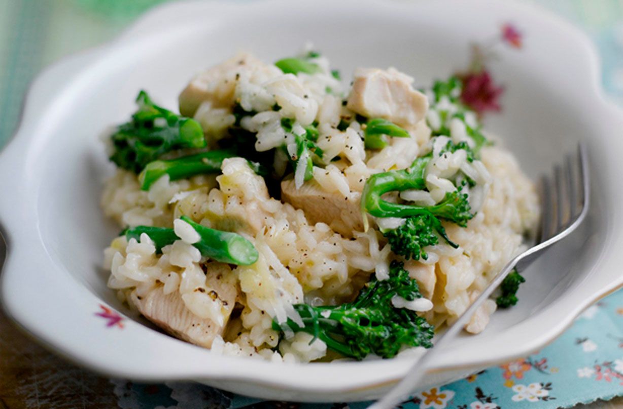 Chicken, broccoli and rosemary risotto Dinner Recipes GoodtoKnow