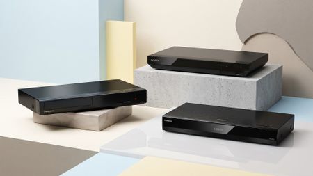 A selection of Sony and Panasonic 4K players.