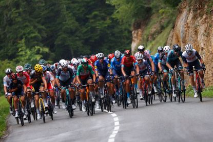 The Tour de France peloton