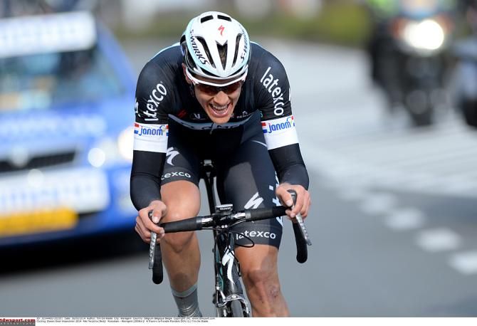 Niki Terpstra (Omega Pharma-Quickstep) put in a massive solo effort to win Dwars door Vlaanderen