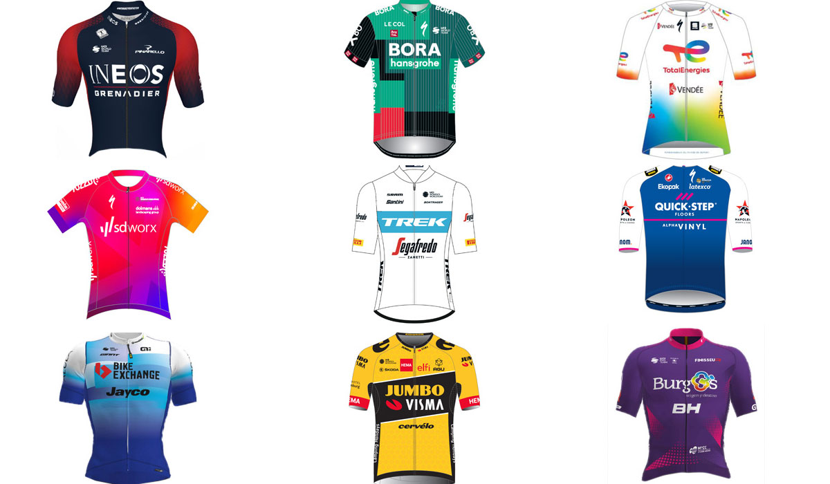 These are the 2022 road team kits