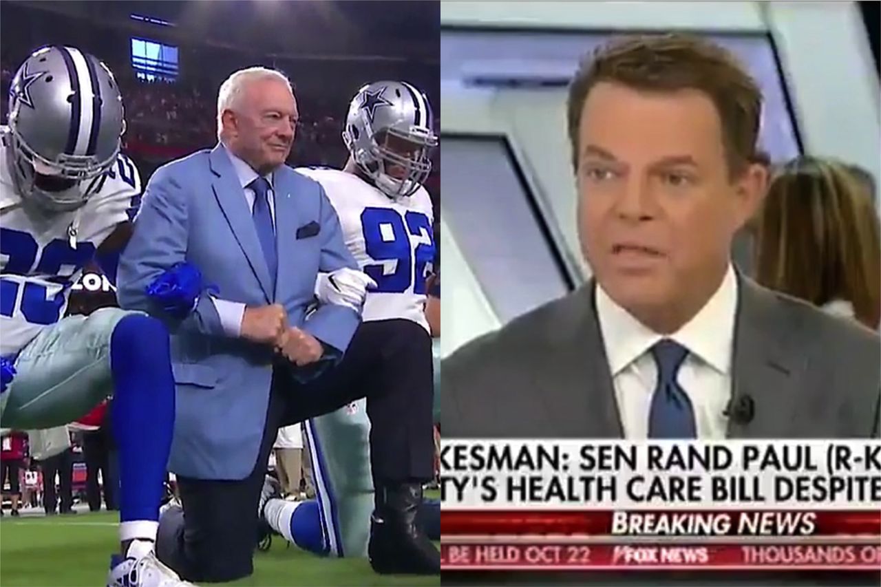 The Cowboys take a knee, and Shep Smith talks Trump