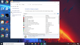 how to speed up Windows 10 - uninstall unneeded software