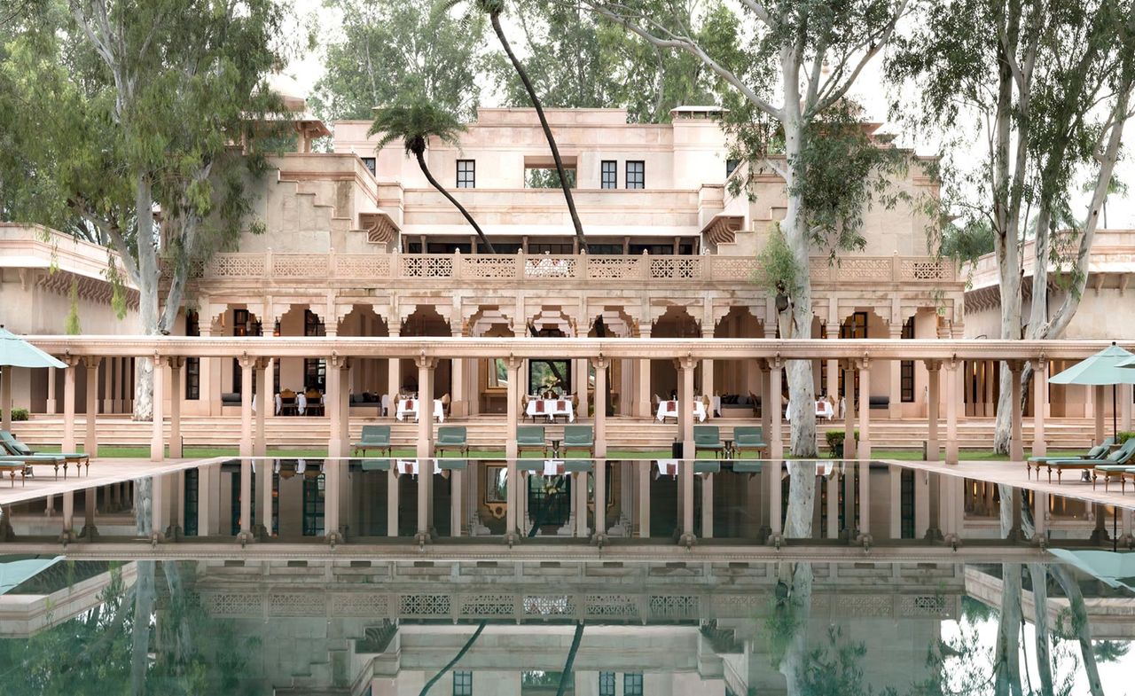 Amanbagh sits within the grounds of the former campsite for royal tiger hunts. 