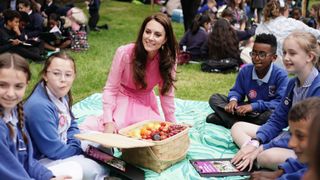Catherine, Princess of Wales joins pupils from schools taking part in the first Children's Picnic