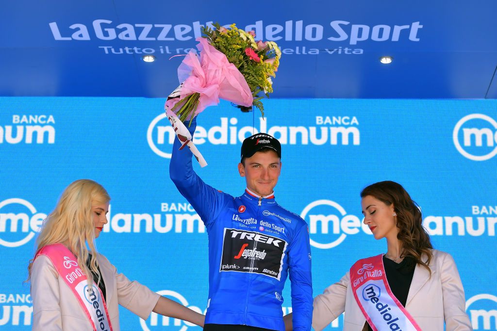 Another day in blue for Giulio Ciccone (Trek-Segafredo)