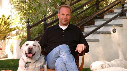 kevin costner in his backyard