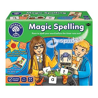 Orchard Toys Magic Spelling Game, Magic Ink Reveals the Answer, a Spellbinding Spelling Game, Family, Educational Toys and Games, Perfect for Kids 5-7