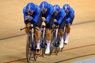 The Italian men's team pursuit squad