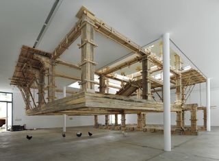 Petrit Halilaj, The places I’m looking for, my dear, are utopian places, they are boring and I don’t know how to make them real; installation view of the 6th Berlin Biennale for Contemporary Art, Berlin 2010