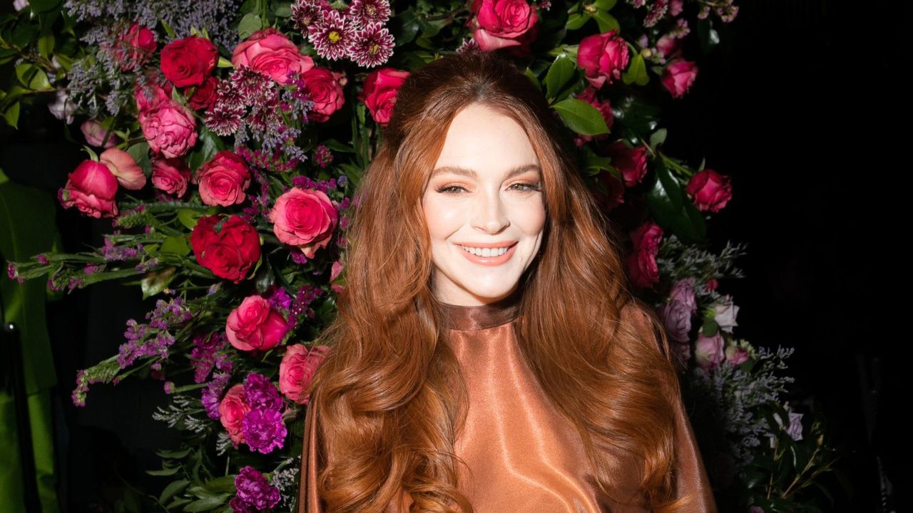 lindsay lohan at christian siriano show