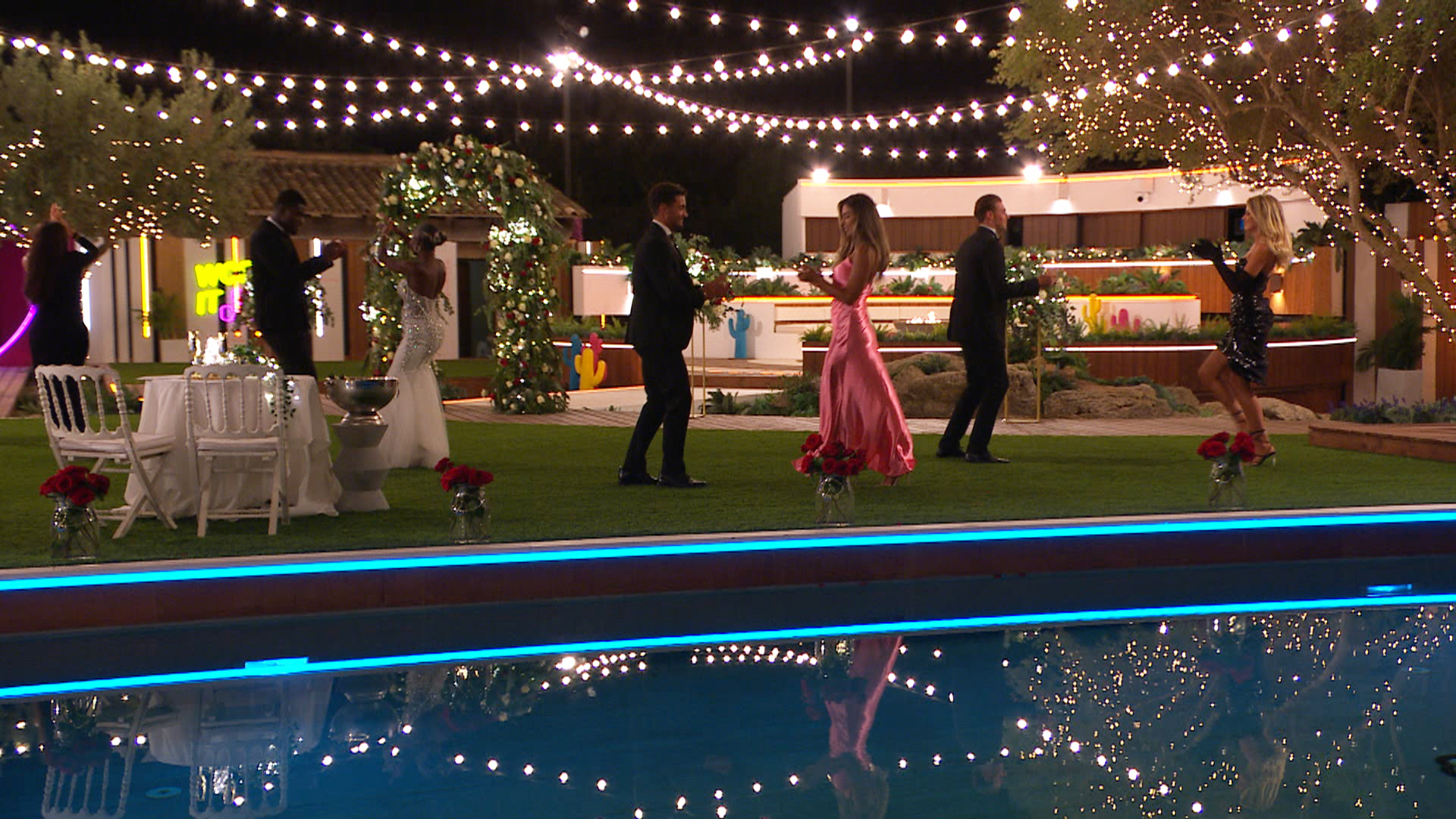 the Love Island 2022 final couples dancing at their summer ball