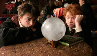 Daniel Radcliffe and Rupert Grint as Harry Potter and Ron Weasley in Prisoner of Askaban