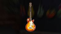 The CRKD Gibson Les Paul Cherry Sunburst Pro Edition Guitar on a dark background