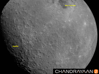 India's Chandrayaan-2 mission captured this photograph of the moon on Aug. 21, 2019.