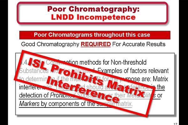 The document directly targets the French lab, labeling it 'incompetent.'