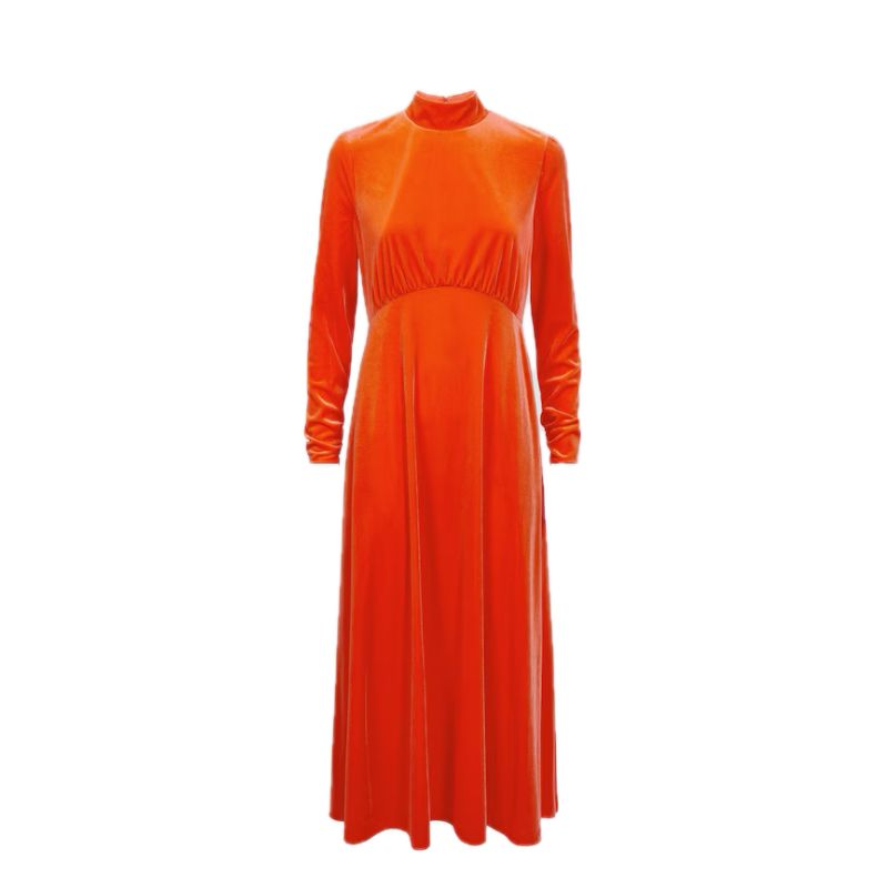 Reiss , Florere Velvet Midi Dress