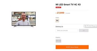 Mi LED Smart TV 4C temporary listing