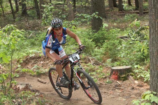 Kim Eppen (Mercy-Specialized) powered away from the rest of the field to take the win at the Big Ring Classic.
