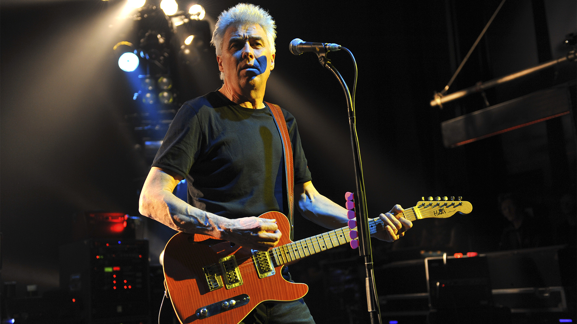 George Kooymans of Golden Earring performs on stage at Shepherd's Bush Empire on March 14, 2009 in London, England.