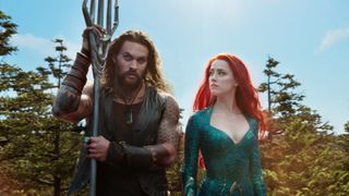 Aquaman (Jason Momoa) and Mera (Amber Heard).