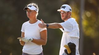 Anna Nordqvist and Paul Cormack during the 2023 CME Group Tour Championship