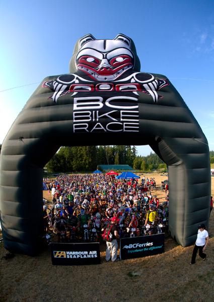 Staging for the BC Bike Race