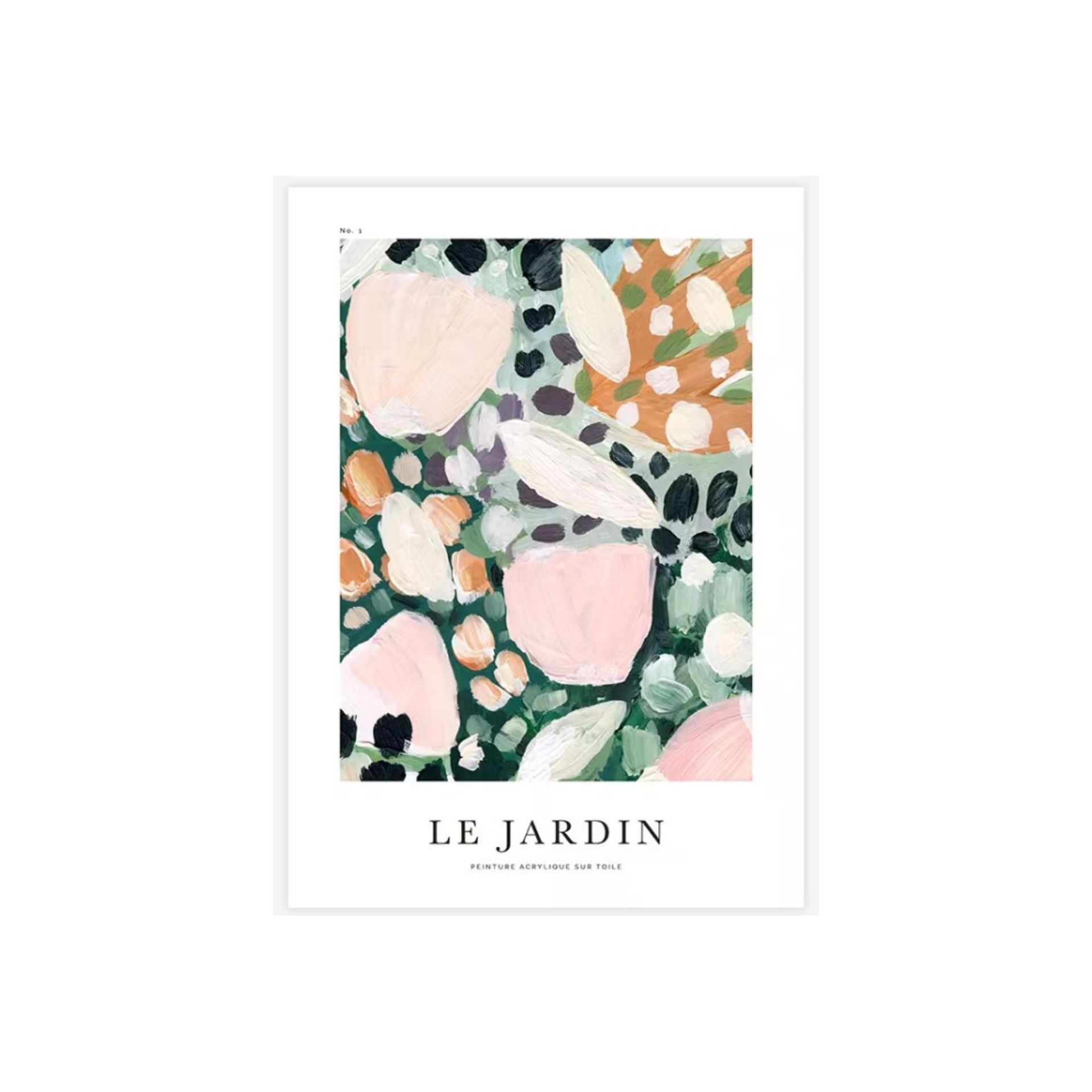 Mural lukisan taman hijau