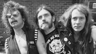 Motorhead posing for a photograph in 1979