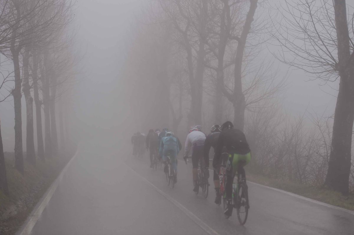 The weather on stage 6 was dreadful