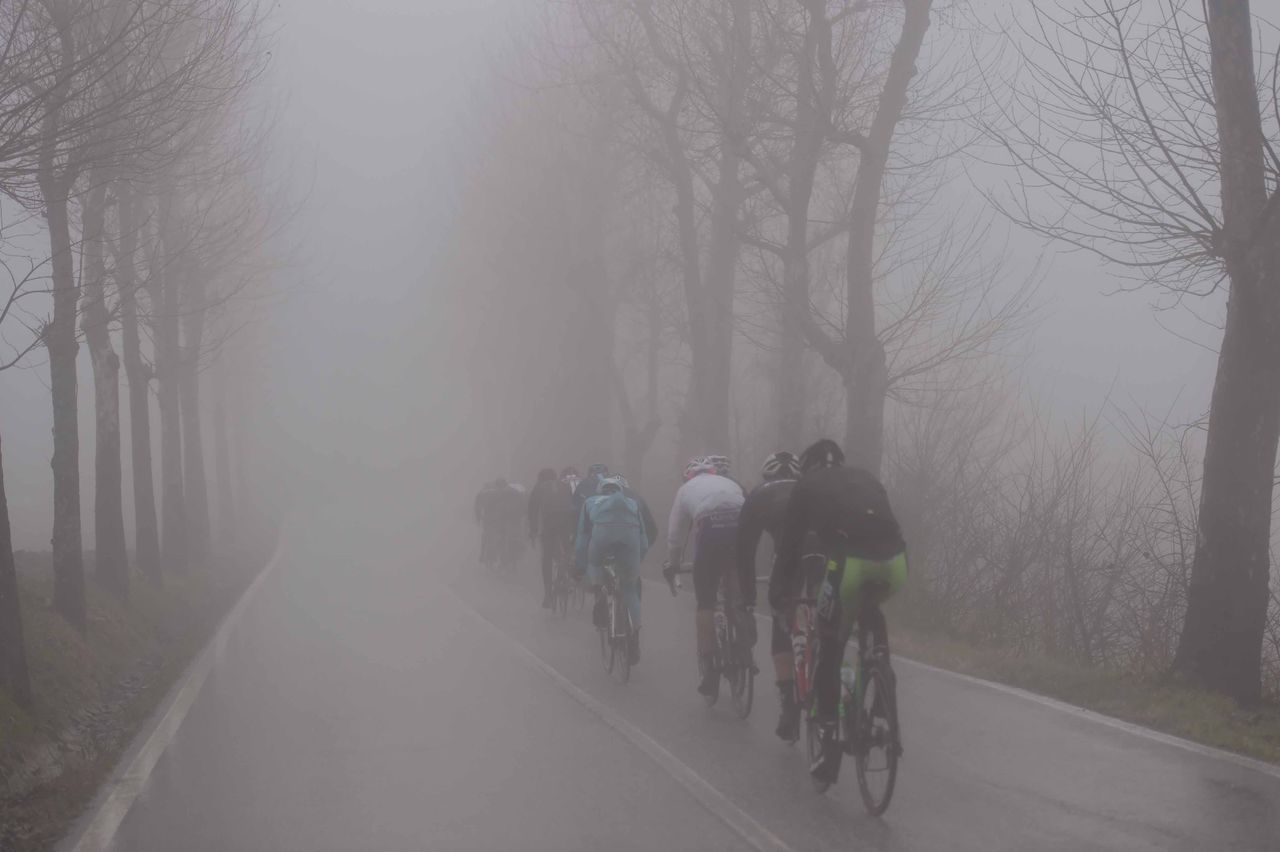 The weather on stage 6 was dreadful