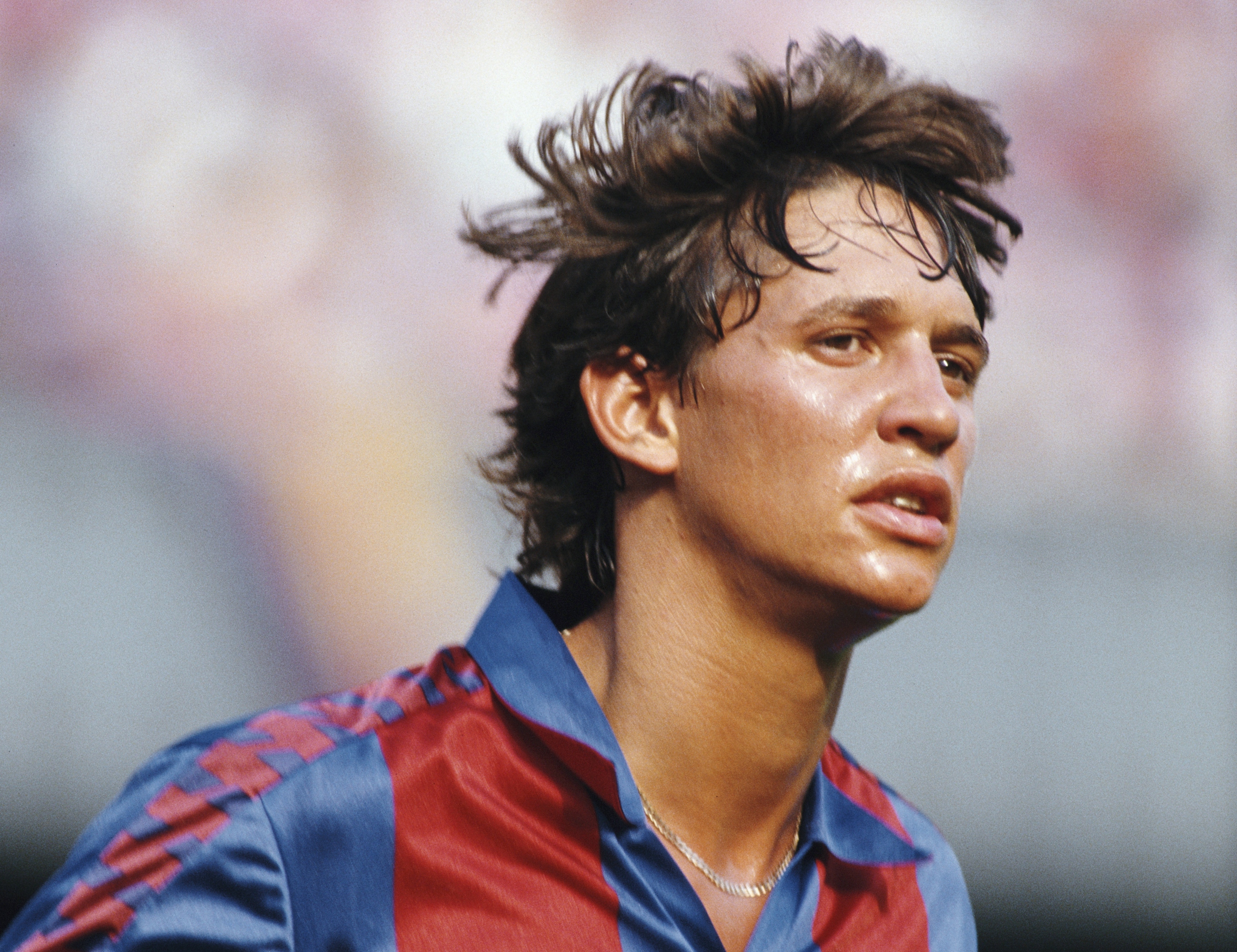 Gary Lineker in action for Barcelona in 1986