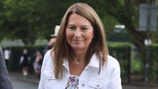 Carole Middleton arrives at All England Lawn Tennis and Croquet Club on June 29, 2022