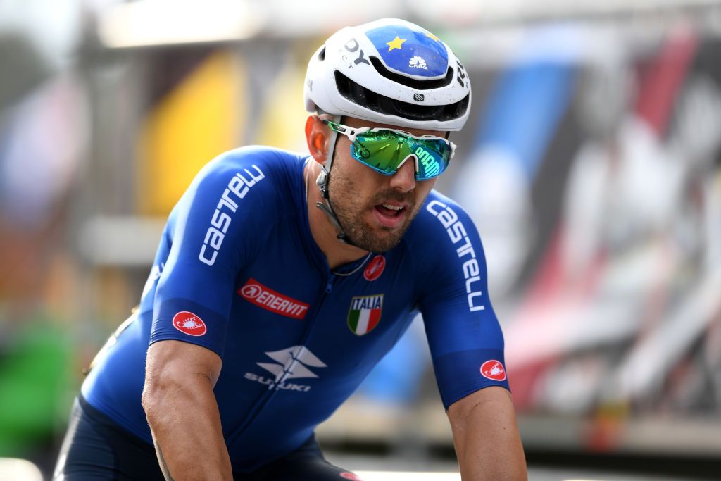 Sonny Colbrelli (Italy) finishes 10th at the 2021 World Championships in Flanders Belgium