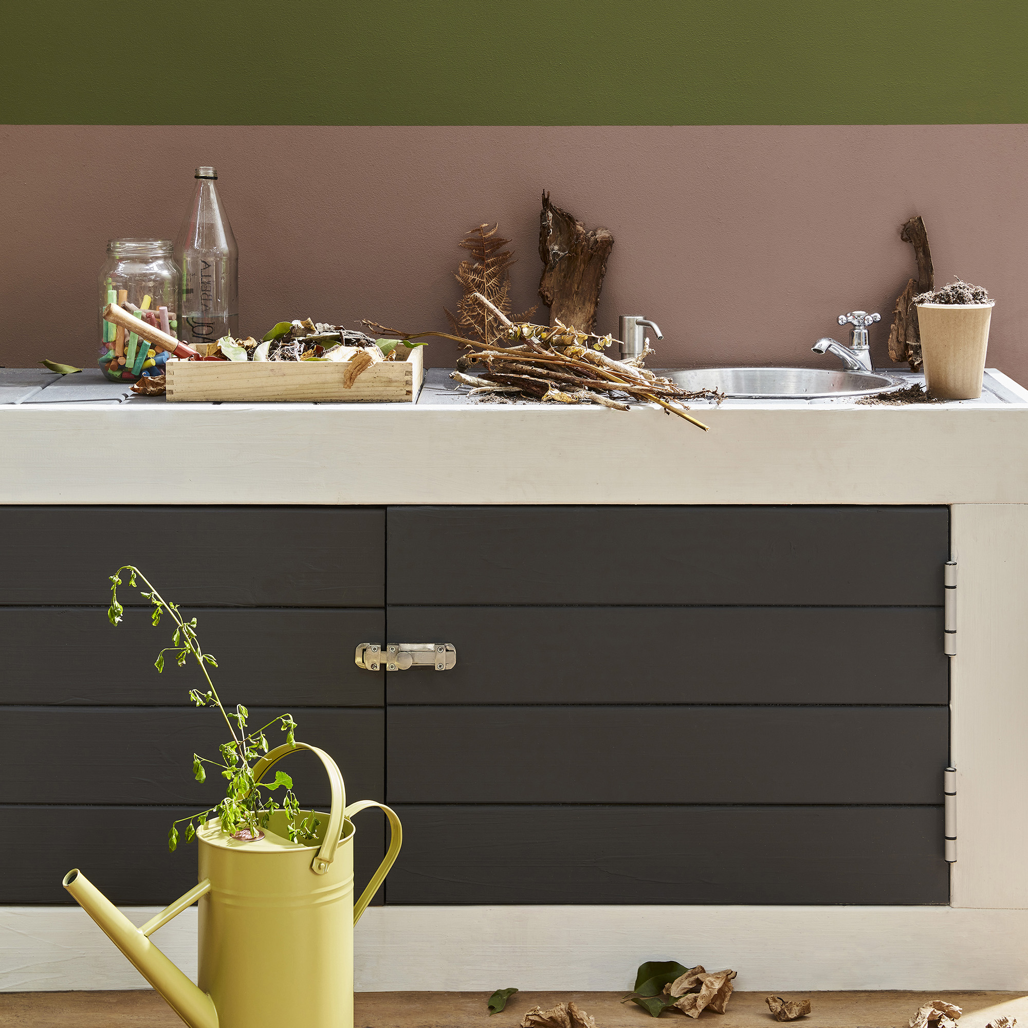 Little Greene colourful outdoor kitchens