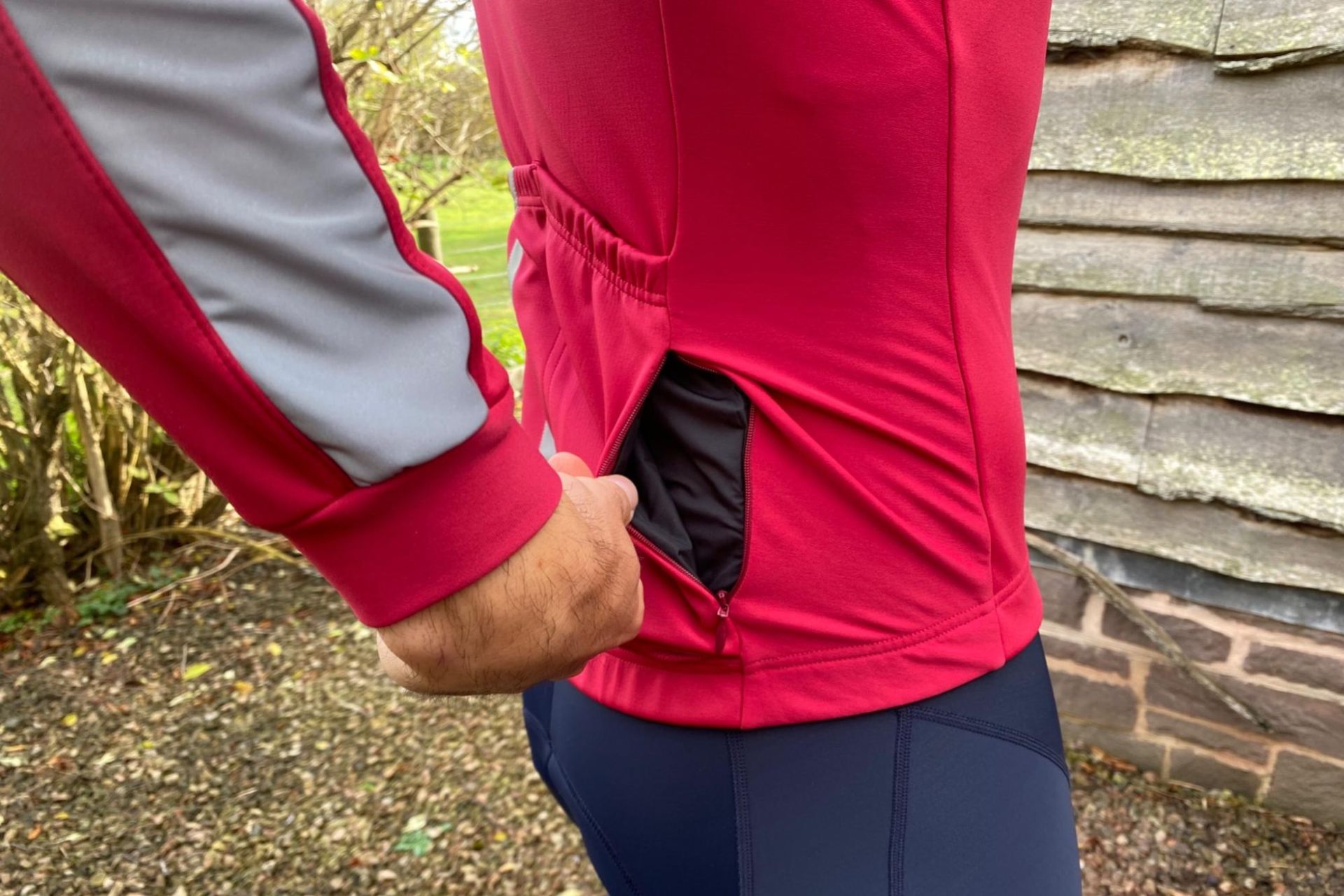 Image shows a rider wearing the Le Col Pro Jacket II.