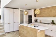 Ikea kitchen cabinet hacks pink fronts from Holte