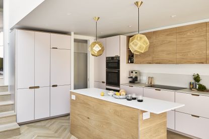 Ikea kitchen cabinet hacks pink fronts from Holte