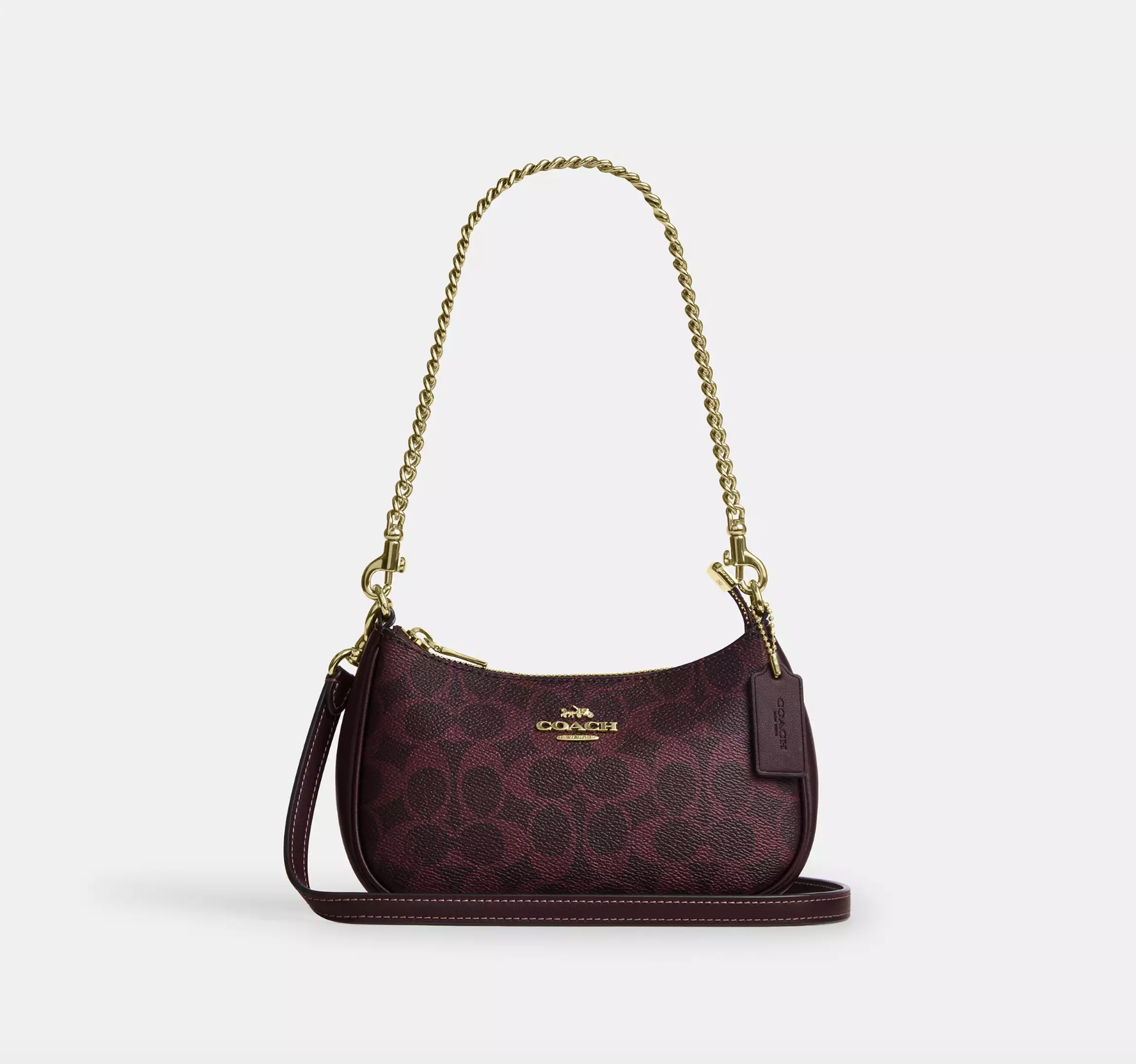 coach, Teri Mini Crossbody Bag In Signature Canvas