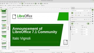 Screenshot of LibreOffice 7.1