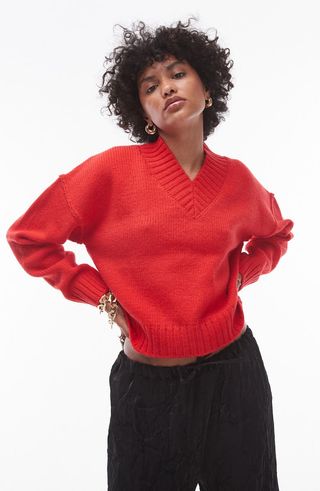 High V-Neck Sweater